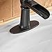 Eyekepper Commercial Waterfall Oil Rubbed Bronze Bathroom Sink Faucet Lavatory Deck Mount Single Handle One Hole