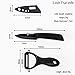 XYJ Kitchen Knife Cutlery Set Ceramic Knife 3, 4, 5, 6 Inch Paring Utility Slicing Chef Kitchen Knife with One Black Peeler Cooking Tool(5 PCS)