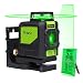 Huepar 901CG Self-Leveling Laser Level, 360 Green Beam Cross Line Laser Tool, Alignment 360-Degree Horizontal Line with Pluse Mode, Magnetic Pivoting Base Included primary
