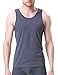 DAVID ARCHY Men's Tank Top Bamboo Rayon Undershirts Tank Shirt Moisture-Wicking A-Shirt for Men, 3-Pack (L, Black/Charcoal/Light Gray)