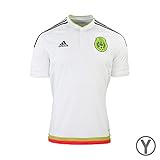 adidas Youth Mexico Away Soccer Jersey (White)