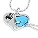 HiRudolph Cosplay Fairy Tail LOVE Necklace Pendant Heart Figure Lovers Gift