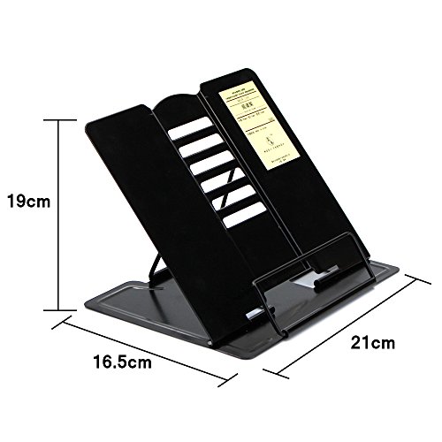 Md trade Portable Steel Reading Rest Book Holder Stand Bookrest Angle Adjustable Reading Stand Document Holder