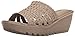 Skechers Cali Women's Parallel-Morning Stretch Wedge Sandal, Taupe, 11 M US