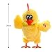ON Toy Doll Laying Egg Electric Plush Crazy Chicken with Lights Sound Music
