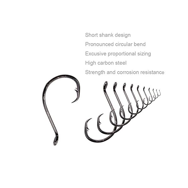 Croch-150-Pack-Octopus-Circle-Hooks-6-Size-1-10-20-30-40-50