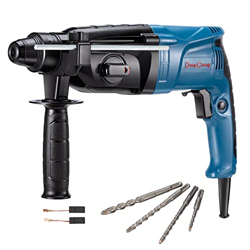 DongCheng 1 Inch SDS Plus Corded Power Electric Rotary Hammer Drill for Concrete/Masonry,High Power, 2.8 joules,with 4pcs SDS Plus Drill Bits,Model#DZC05-26B