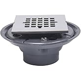 Jones Stephens D50888 2X3 Shower Drain with 4 1/4" Square Strainer