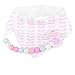 Baby Bandana Drool Bibs, 4 Pack Pink Leakproof Burp Cloth Soft Absorbent Cotton