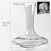 Wine Decanter - 100% Hand Blown Lead-free Crystal Glass and Aerator Set | Restaurant-Style Oxygen Infuser for Red and White Wines | Handblown Funnel Pourer | Prime Deal