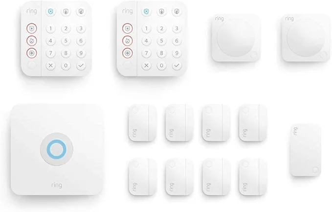 Ring Alarm 14-Piece Kit – Wireless Smart Home Security System | Expandable | Easy Setup | Mobile App Control | 24/7 Professional Monitoring | Alexa Compatible