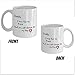 Perfect Christmas Gift - Novelty Coffee Mug Daddy: A Son's First Hero, A Daughter's First Love - Best Father's Day Gifts Porcelain Cup, White 11 OZ