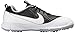 NIKE Men's Explorer 2 Golf Shoe, Black/White/Metallic Silver/Wolf Grey, 10.5 M US