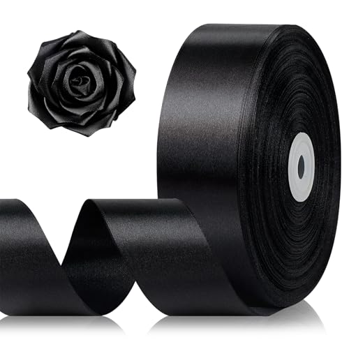 Jutieuo Black Satin Ribbon
