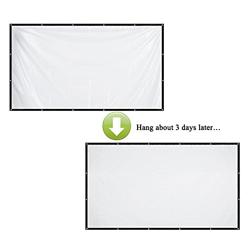 image for TouMei 120 Inch portable Projector Screen Foldable Material: PVC 16:9 
