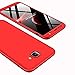 Galaxy J4 Plus Case, Galaxy J4 Prime Case, Ranyi [Full Body 3 Piece Cover] [Slim & Thin Fit Tightly] [360 Degree Protection] Hybrid Bumper Hard Case for Samsung Galaxy J4+ Plus / J4 Prime (red)