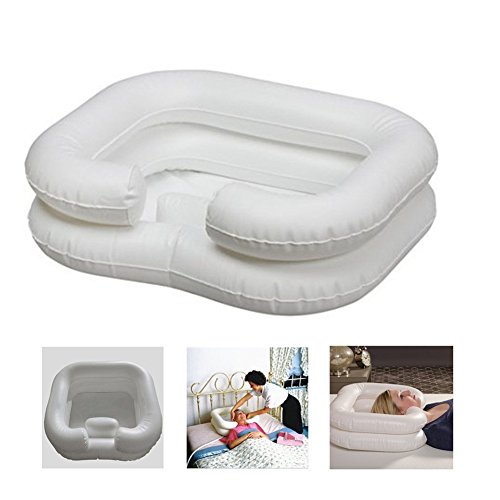 Inflatable Shampoo Basin for Pregnant Woman and The Disabled Portable Basins with 1 Free Random Color Inflator