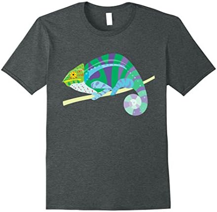 Mens Chameleon Lover Gift Shirt, Chameleon Funny Shirts Medium Dark Heather