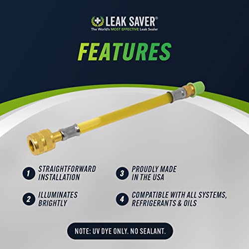 Leak Saver UV Dye (Dye Only, No Sealant) UV Refrigerant Leak Detection