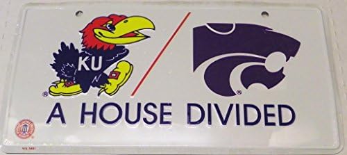 KU Jayhawks / K-State House Divided License Plate