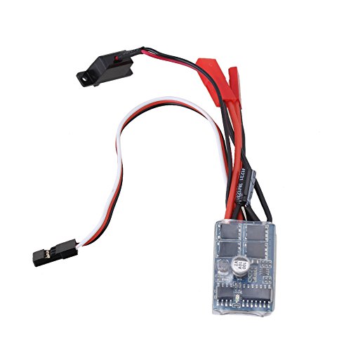 Mxfans RC 1:16 1:18 Multi-color 20A Programmable ESC Brush Reverse Speed Controller With Brake For 130/180/260/280/380 Motor Upgrade