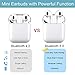 Wireless Earphones, Bluetooth Earphones, Sweat-Absorbent Sports Headphones, in-Ear Noise canceling Headphones, Built-in Microphone and Charging Sleeve, Suitable for Every Smart Device (White)thumb 1