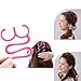 HuaYang Magic Pink Hair Tie Twist Braid Tool Holder Clip Hair Styling Tool