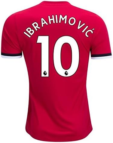 Runsportj Manchester United Ibrahimovic #10 Home Mens Soccer Jersey 2017-2018 Red Size L