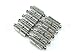 8 CleverDelights Magnetic Jewelry Clasps - Spiral Style - Platinum Silver Color - Necklace Converter