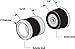 Prime-Line M 6099 Frameless Shower Door Finger Pulls (Single Pack)