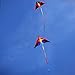 emma kites Reverie 60in Delta Kite Rainbow for Beginner Kids Adults Easy to Fly - RTF Kit Including Kite Tail & 320ft Kite String - for Spring Breeze, Outdoor Games Activities