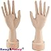 Rossy&Nancy Practice Flexible Mannequin Hand Nail Display with Soft Fingers and Practice Manicure Nails Hand