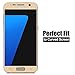 Samsung Galaxy S7 Screen Protector(Full Screen Coverage), cresawis 2- PACK Bubble Free Samsung Galaxy S7 Tempered Glass Screen Protector [NOT S7 Edge] - 0.3mm Thickness/Case-Friendly(Gold)