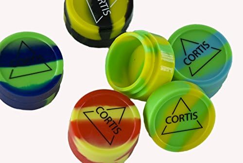 Silicone Dab Containers Non-Stick Oil Wax Container Jar Set Of 20