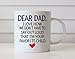 MAUAG Funny Coffee Mug for Dad, Dear Dad, I'm Your Favorite Child Coffee Mug, Best Birthday Gift Cup from Daughter or Son, White 11 Oz