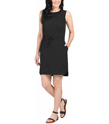 hilary radley ladies' tencel dress (US, Alpha, Medium, Regular, Regular, Navy) at Amazon Women's Clothing store oa230802039