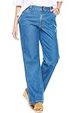 Women's Plus Size Petite Wide Leg 100 Cotton Jean