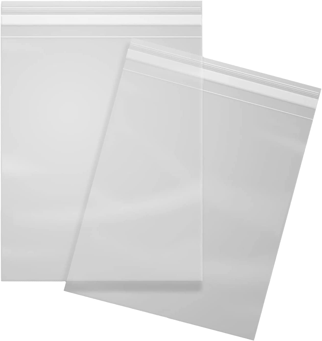 MIASHIP Clear Cellophane Bags 13.5x17.5 Inch Resealable Cello Plastic Bags for Gift Wrapping, Sweet Bags, Cookie Bags, Clear Cello Bags and Jewelry Bags | Perfect for Small Businesses | Pack of 100
