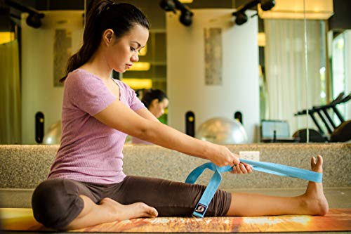 image for FitLifestyleCo Yoga Strap Best for Stretching - 6 Colors Instructional