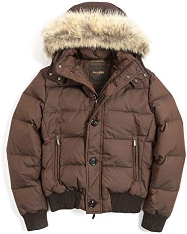 Dazzi Km ダウン ジャケット ショート丈 リアルファー付き フード ブルゾン 秋冬 メンズ イタリア ブランド 並行輸入品