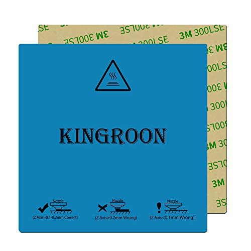 Flex Magnetic Two Layer Print Hot Bed Sticker Build Surface Tape for 3D Printer Build Platform Heated Bed(180x180mm)