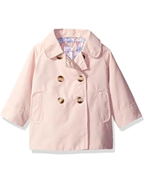 Baby Girls' Infant and Toddler Line Flare Trench