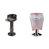  Barbecook Loewy Set Säulengrill schwarz XXL Camping Balkon Garten Grill-Set ✔ rund ✔ stehend grillen ✔ Grillen mit Holzkohle 