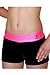 TumbleWear Girl's Hot Pink/Black Rollover Shorts MD