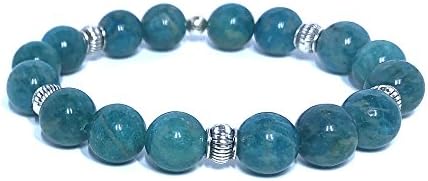Russian Amazonite 10mm Gemstone Stretch Bracelet Handmade in California
