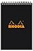 Rhodia Wirebound Notepad - Lined 80 sheets - 6 x 8 1/4 - Black cover – Pack of 1
