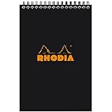 Rhodia Wirebound Pad 6X8.25 Black Grid