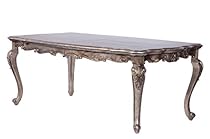 ACME Furniture 60547 Chantelle Dining Table, Antique Platinum