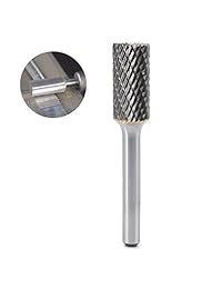 YUFUTOL SB-5 - Cilindro de carburo de tungsteno con forma de cilindro giratorio de doble corte (diámetro del cortador de 1 2 pulgada, longitud del cortador) con diámetro del vástago de 0.250 in
