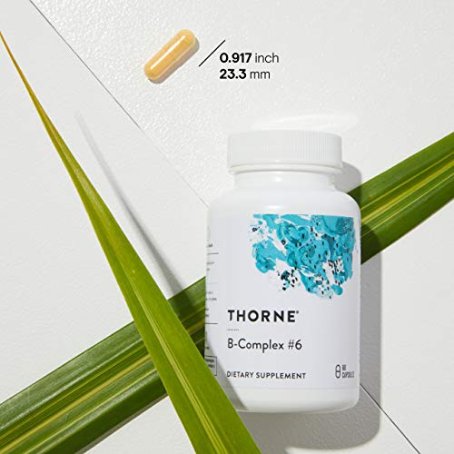 Thorne 6 Vitamin B Complex with Active Forms of Essential B Vitamins and Extra B6